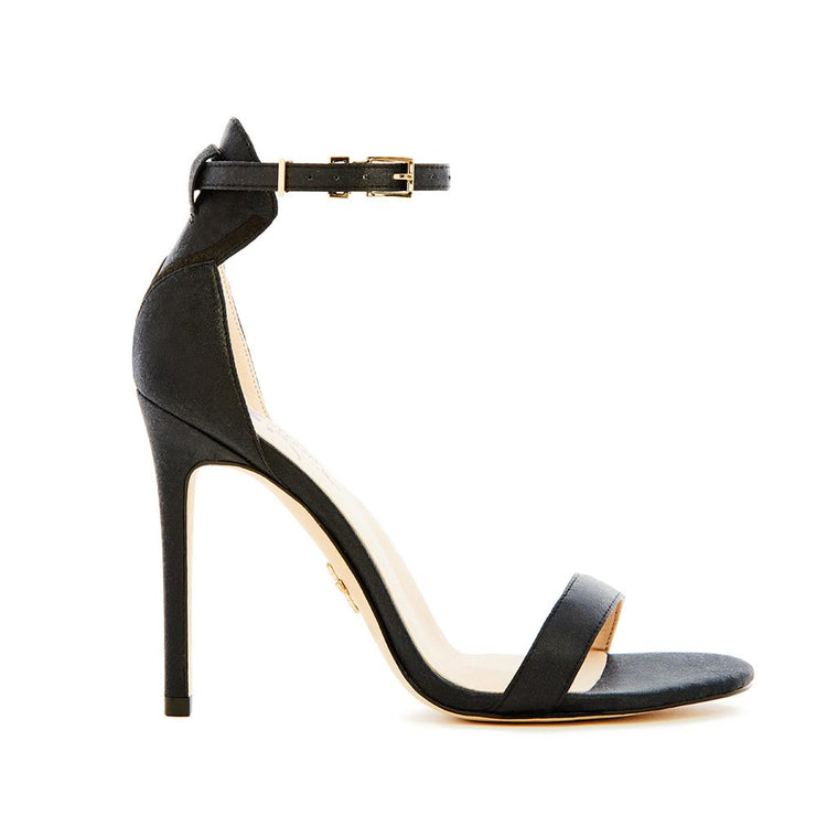 Strappy party heels in black